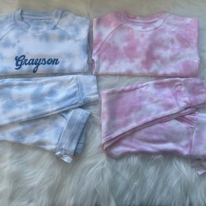 Marble Lounge Wear Set Pink