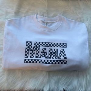 checkered mama sweater