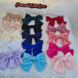 8" Personalised Hair Bow