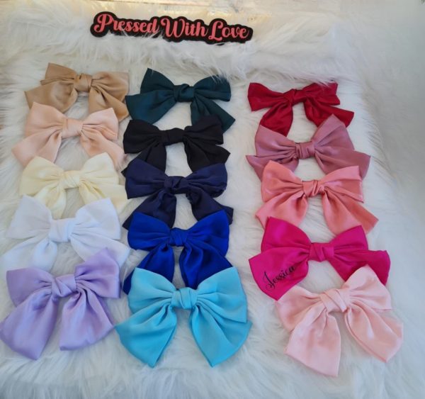 8" Personalised Hair Bow