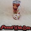 Highland Cow & Butterflies 20oz Stainless Steel Tumbler - Image 2