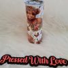 Highland Cow & Butterflies 20oz Stainless Steel Tumbler - Image 3