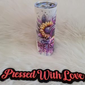 She is Strong 20oz Stainless Steel Tumbler