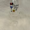 Large Wine Glass With Graphic - Image 2