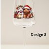 Christmas Cow Wine Glass - Image 3