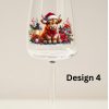 Christmas Cow Wine Glass - Image 4