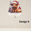 Christmas Cow Wine Glass - Image 6