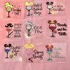 Large Wine Glass With Graphic - Image 6
