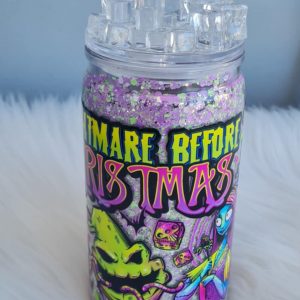16oz No Flow Glitter Globe