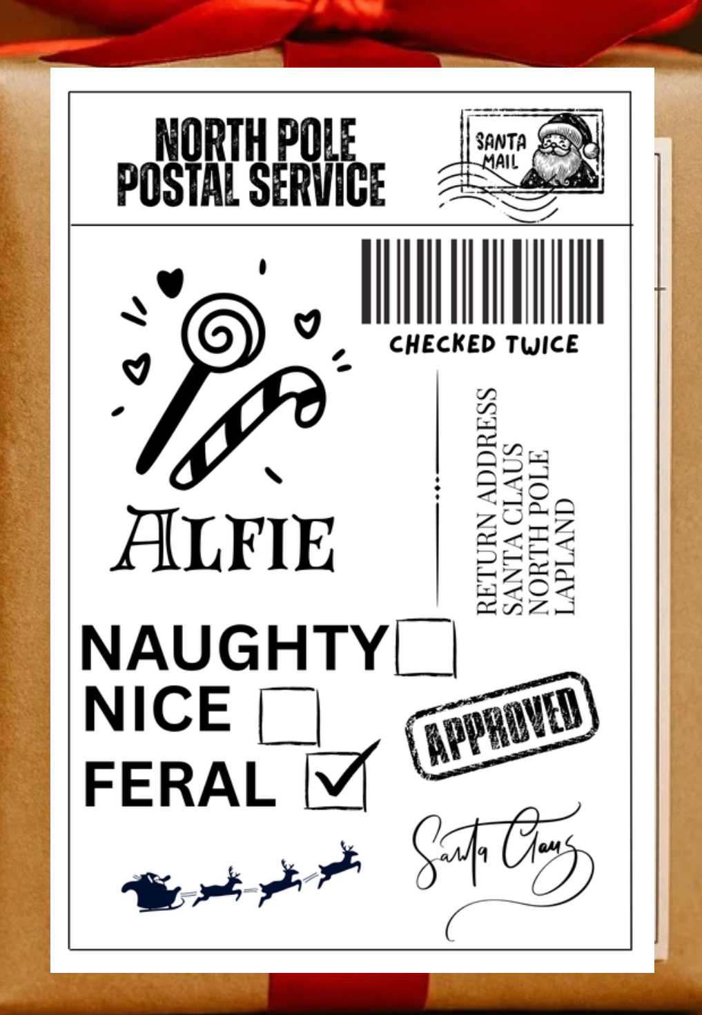 Personalised Christmas Label - Image 3