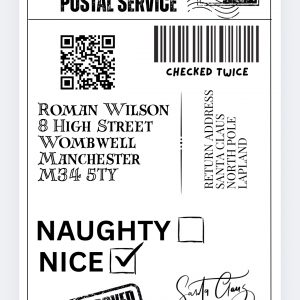 Personalised Christmas Label